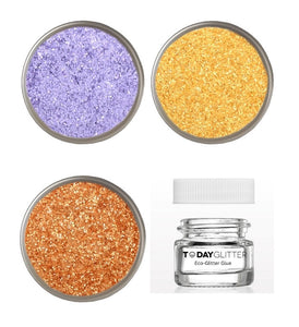 Cosmetic Bioglitter Pure Bundle + Eco Glitter Glue